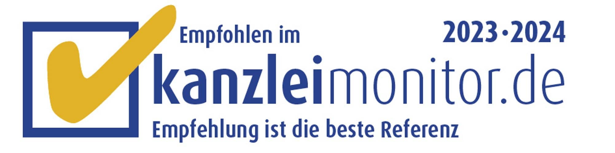 Auszeichnung Kanzleimonitor.de 2023/24 Kanzlei Pauly Rechtsanwälte Köln